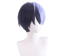 Role Play Wig For Touya Project Sekai Colorful Stage Feat Wig Cosplay Hair Short Blue And Black Hair
