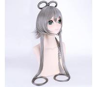 Role Play Wig For Vocaloid Luo Tianyi Women Silver Gray Long Wig Cosplay Wigs