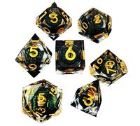 Role-Playing Dice - Dice Set Game | Table Game Tiny Dice Set,Dice & Accessories Unique Liquid Core Design Small Polyhedral Polyhedral Dice For Men Women Gamers