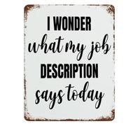 Role Unknown Metal Sign Corporate Identity Crisis Art 8x12 Inch