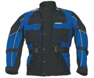 Roleff Racewear 431KS Giacca Moto Bambino, Nero/Blu, S/128