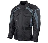 Roleff Racewear Giacca Moto Liverpool, Nero/Grigio, XXL