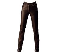 Roleff Racewear Pantaloni in Pelle da Donna, Nero, 44
