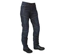 Roleff Racewear Pantaloni Moto Jeans Aramide da Donna, Blu, 33