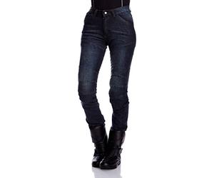 Roleff Racewear Pantaloni Moto Jeans Aramide da Donna, Blu, 35