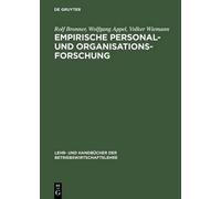 Rolf Bronner Wolfgang Appel Empirische Personal- Und Organis (Copertina rigida)