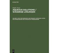 Rolf K. Freier Data for Inorganic and Organic Compounds. Date (Copertina rigida)