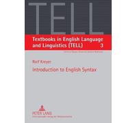 Rolf Kreyer Joybrato Mukherjee Introduction to English Syntax (Tascabile)