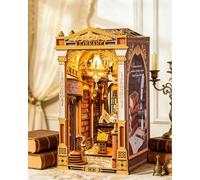 Rolife Book Nook Kit Miniature da Costruire DIY Booknook Libreria Delle Meraviglie 3d Puzzle Legno con Luci Decorazione Libreria Casa Modellismo da Costruire Adulti Diorama Modellismo