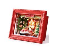 Rolife Casa delle Bambole Kit Modello Natale per Adulti da Costruire Puzzle 3D in Legno Miniatura Decorazione da Parete Regalo