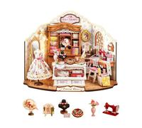 Rolife Casa delle Bambole Sartoria di Elsa Casa Miniatura Kit Modello in Legno Stile Vintage Rustico Decorazione Regalo di Compleanno per Lei