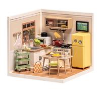 Rolife Kit per casa in miniatura Super Creator Mini House Building Kit Model House espandibile Super Word (Happy Meals Kitchen)