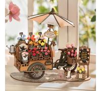 Rolife Puzzle 3D in Legno Box Blossom Cart Modelli da Costruire per Adulti Modellistica Modelli Fai-da-Te Kit Artigianale per Adulti Regalo per Madre TGS03