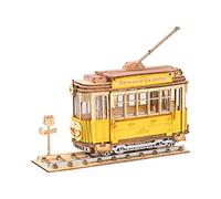 Rolife Puzzle 3D Legno per Adulti Modellismo da Costruire Auto del Tram Kit Modello, Tramcar