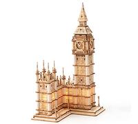 Rolife Puzzle 3D Legno per Adulti Modellismo da Costruire Vintage Kit Modello 220 Pezzi, Big Ben