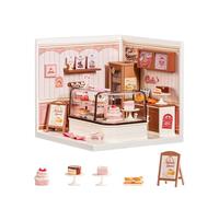 Rolife Super Creator Model Kits Dollhouse, Kit Casa in Miniatura Fai da te Con Luce, Adatto Per la Decorazione Della Scrivania di Casa, Regalo di Compleanno di Natale per Bambini (Tasty Cake Shop)