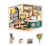 Rolife Super Creator Perfect Romance Café, kit fai da te in miniatura con luce, kit di mobili per casa delle bambole in plastica, senza colla, kit di costruzione per adulti e adolescenti, regalo