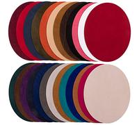 Rolin Roly 25PCS Patch e Toppe Ovale Toppe Termoadesive Jeans Colorate Ferro-On Turno Patch Fai Artigianato per Riparazioni Artigianato Abbigliamento Jeans Giacche Borse (Multicolor)