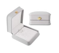 Rolin Roly 2PCS Confezione Regalo Gioielli Jewelry Gift Box Scatola in Pelle PU Portagioie Collana Anello Bracciale Display Case per Regalo Gioielli (large pendant box)