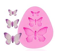 Rolin Roly 3 Pezzi Farfalla Mold Fondant Silicone Mold Stampo In Silicone 3D Farfalla Decorazione Torta Al Cioccolato Stampi Sapone Uso Artigianale