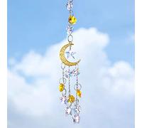 Rolin Roly Acchiappa-Sole in Cristallo, Ornamento da Finestra Suncatcher, Suncatcher Piccolo da Appendere, Cristalli Colorati Ciondolo di Decorazione per Natale Casa Giardino Ufficio Festa
