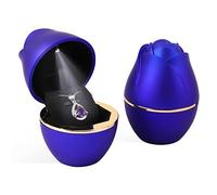 Rolin Roly Scatola per Collana Regalo Scatola a Forma di Rosa per Pendente Collana LED Scatole Regalo Blu Reale per Gioielli Necklace Box with Light