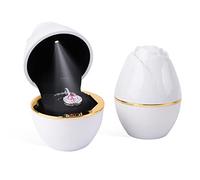 Rolin Roly Scatola per Collana Regalo Scatola a Forma di Rosa per Pendente Collana LED Scatole Regalo Bianco per Gioielli Necklace Box with Light (White)