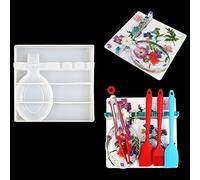 Rolin Roly Stampi per Vassoio di Stoccaggio in Resina Stampi per Fusione Epossidica Stampi per Vassoio in Silicone Fai Da Te Appoggia Utensili Da Cucina per Cucchiaio Spatola