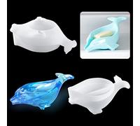 Rolin Roly Stampo in Resina Delfino Stampo per Scatola di Sapone con Scarico Resin Dolphin Soap Dish Mould per Creazione di Gioielli Fai da Te Cristallo Decorazione