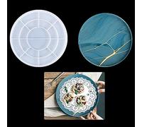 Rolin Roly Stampo in Resina Grande Vassoio Rotondo Stampi in Silicone Piatto Frutta Stampi in Colata Epossidica Fai-Da-Te per Decorazione per La Casa di Gioielli Cosmetici Frutta Snack Titolare