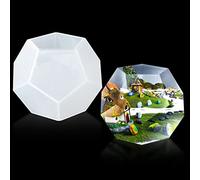 Rolin Roly Stampo in Resina Poliedro Pentagonale Stampi in Silicone Geometria Stampo Epossidico di Cristallo per Decorazione Domestica Regalo Fatto Artigianato DIY