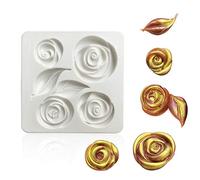 Rolin Roly Stampo in Silicone per Torta Fondente Stampi Torta di Cottura DIY Tool 3D Decorazione di Torte Nuziali Fondant Silicone Mold