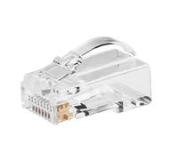 ROLINE 10 connettori RJ45 Non schermati Cat.6/6A (Class E/EA) a Passaggio Semplice per Filo Massiccio/trecciato