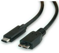 ROLINE 11.02.9005 cavo USB 0,5 m USB 3.2 Gen 1 [3.1 Gen 1] USB C Micro-USB B Nero (ROLINE USB3.1 Cable TypeC-MicroB. M/M. Black NEW