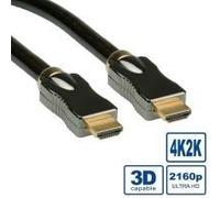 ROLINE 11.04.5681 cavo HDMI 2 m HDMI tipo A [Standard] Nero (ROLINE HDMI UltraHD Cable+Ethernet. A-A. M/M. 2.0m) NEW