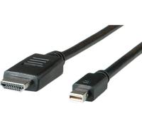 ROLINE 11.04.5795 cavo e adattatore video 1 m Mini DisplayPort Nero (ROLINE MiniDP Cable MiniDP-UHDTV. M/M. Black. 1.0m) NEW