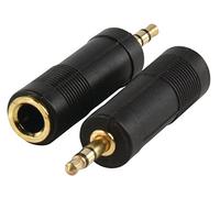ROLINE 11094443 - Adattatore stereo da 3,5 mm a presa 6,35 mm, colore: Nero