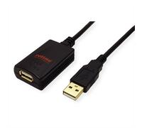 Roline 12.04.1089 Prolunga ROLINE USB 2.0, nera, 5 m