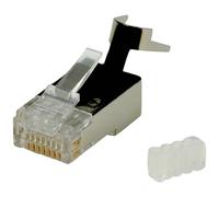 ROLINE 21173063 - Connettore modulare Cat.6 schermato, confezione da 10 pezzi