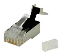 ROLINE 21173063 - Connettore modulare Cat.6 schermato, confezione da 10 pezzi