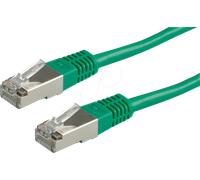 ROLINE S/FTP Patch Cord Cat.5e, green 0.5m Verde cavo di rete