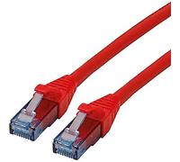Secomp Roline - Cavo patch - RJ -45 (M) a RJ -45 (M) - 10,0m - UTP - Cat 6A - Halogen -pree, sagom, diviso - rosso (21.15.2717) NEW