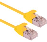 Roline U/FTP DataCenter Cavo patch Cat.6A (classe EA), LSOH, Slim, giallo, 3 m