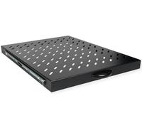ROLINE Ripiano allungabile 18" 1U, 550 T, 25 kg, nero