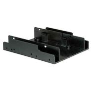 ROLINE Adattatore di montaggio HDD tipo 3.5 per 2x HDD di tipo 2.5 | Nero
