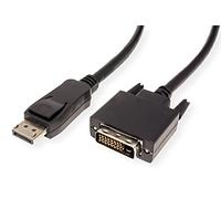 VALUE 11995610 - Connettore DisplayPort 1.1 a connettore DVI 24+1, 2K 60Hz, 2 m