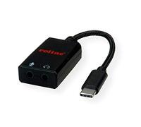ROLINE Adattatore USB tipo C Jack Audio Cuffie - 2 x 3,5 mm, 0,13 m