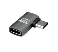 Roline Adattatore USB4 Gen 3x2 tipo C ST/BU, alluminio, 90°, piatto, argento