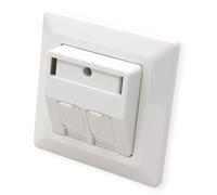 ROLINE Alloggiamento da Incasso per modulo, Doppio, per connettori Keystone