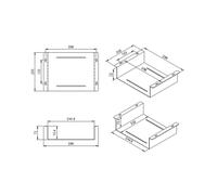 Roline Alloggio Sottoscrivania Per Kvm/Nuc/Minipc/Apple Mac Mini